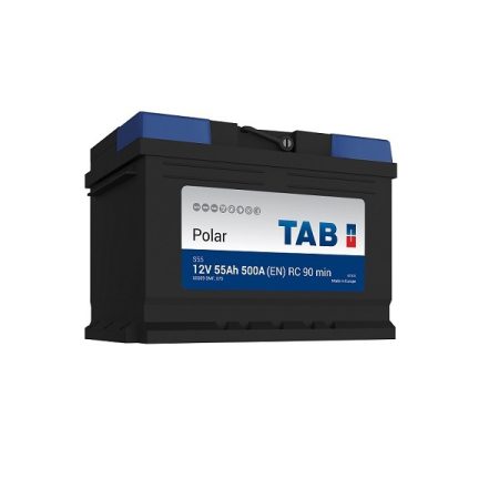 Batería de arranque TAB Polar 12v, 55ah – CCA 500ah, + derecha