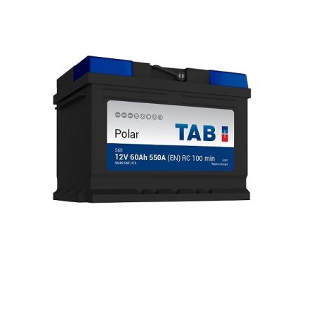 Batería de arranque TAB Polar 12v, 60ah – CCA 550ah, + derecha